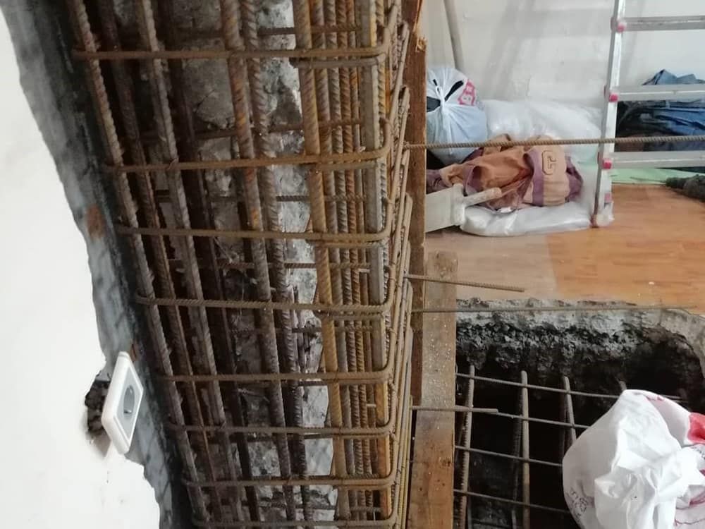 Kolon güçlendirme donatı kafesi — Yapı Güçlendirme, Otfa Mühendislik