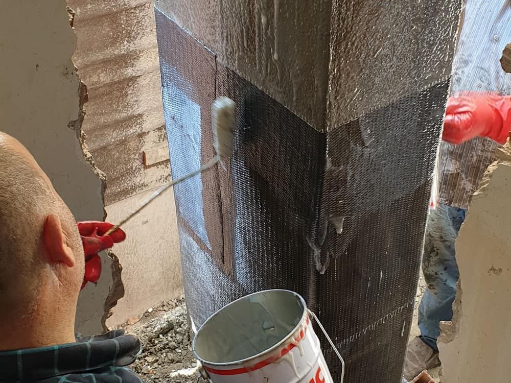 Karbon fiber güçlendirme uygulaması — Yapı Güçlendirme, Otfa Mühendislik